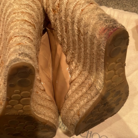 Jimmy Choo espadrilles. Nude colour. Patent leather size 39 1/2 - Picture 7 of 7